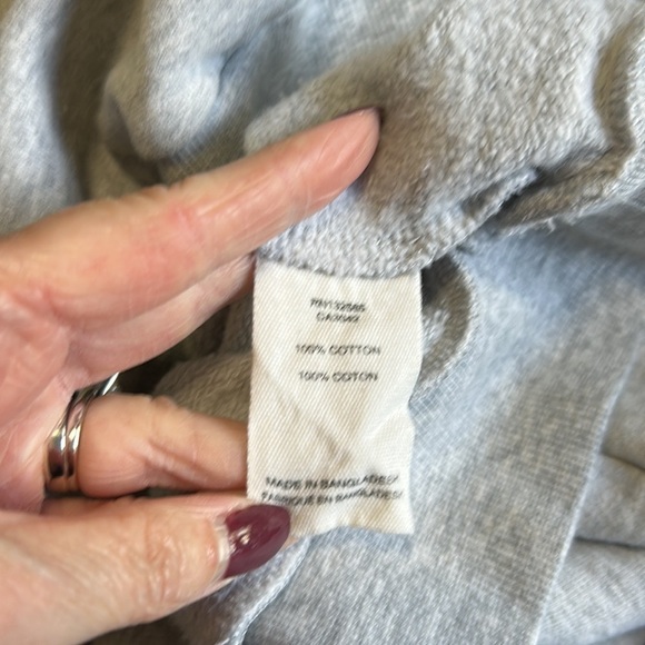 GREY STATE Brooke Puff Long Sleeve Sweatshirt Button Shoulders Size 2 Medium - Picture 11 of 16